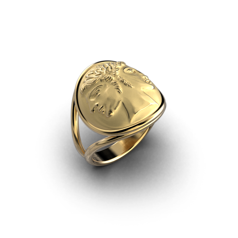 Manufacturer of 22kt italian women's gold ring lir67 | Jewelxy - 154170